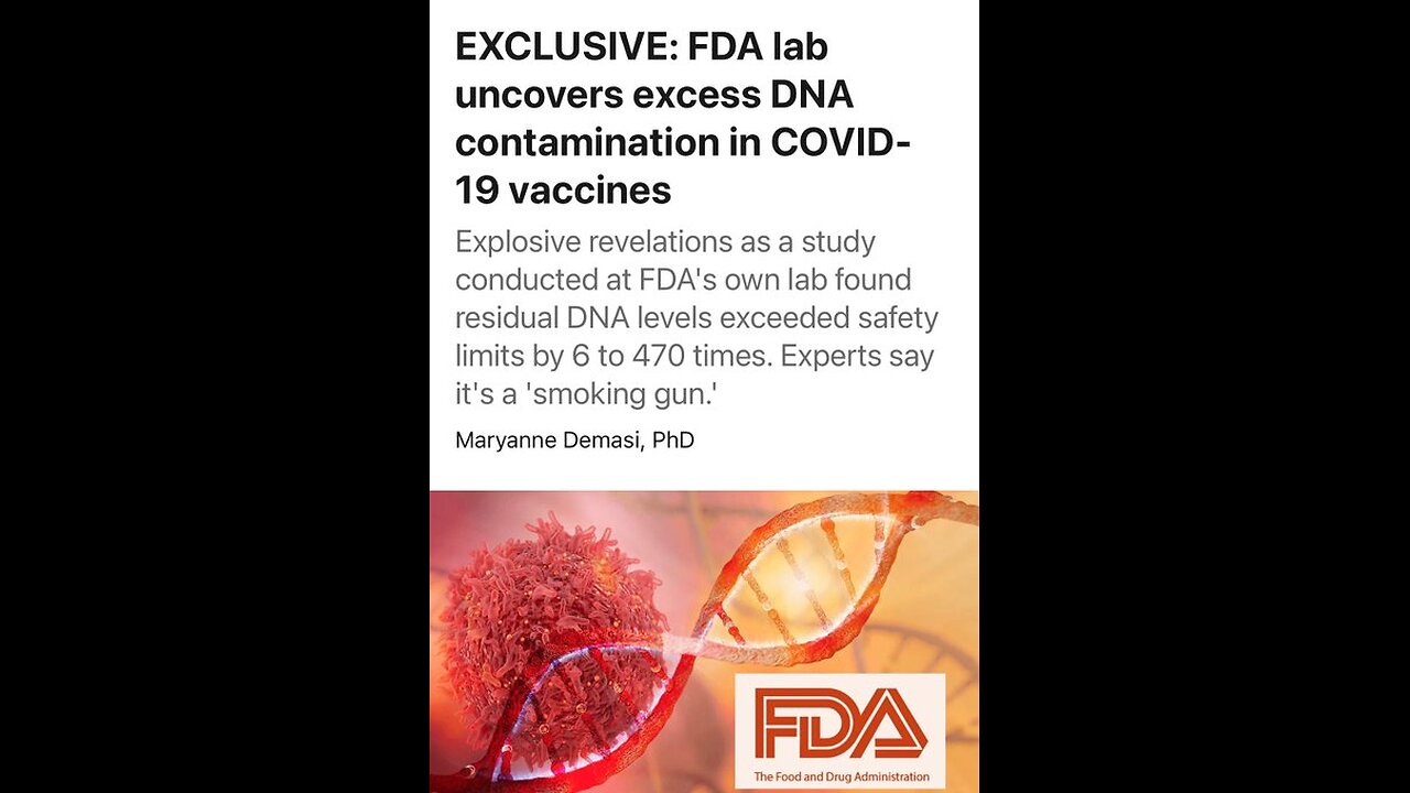 The FDA knew for years the dangers of MRNA.