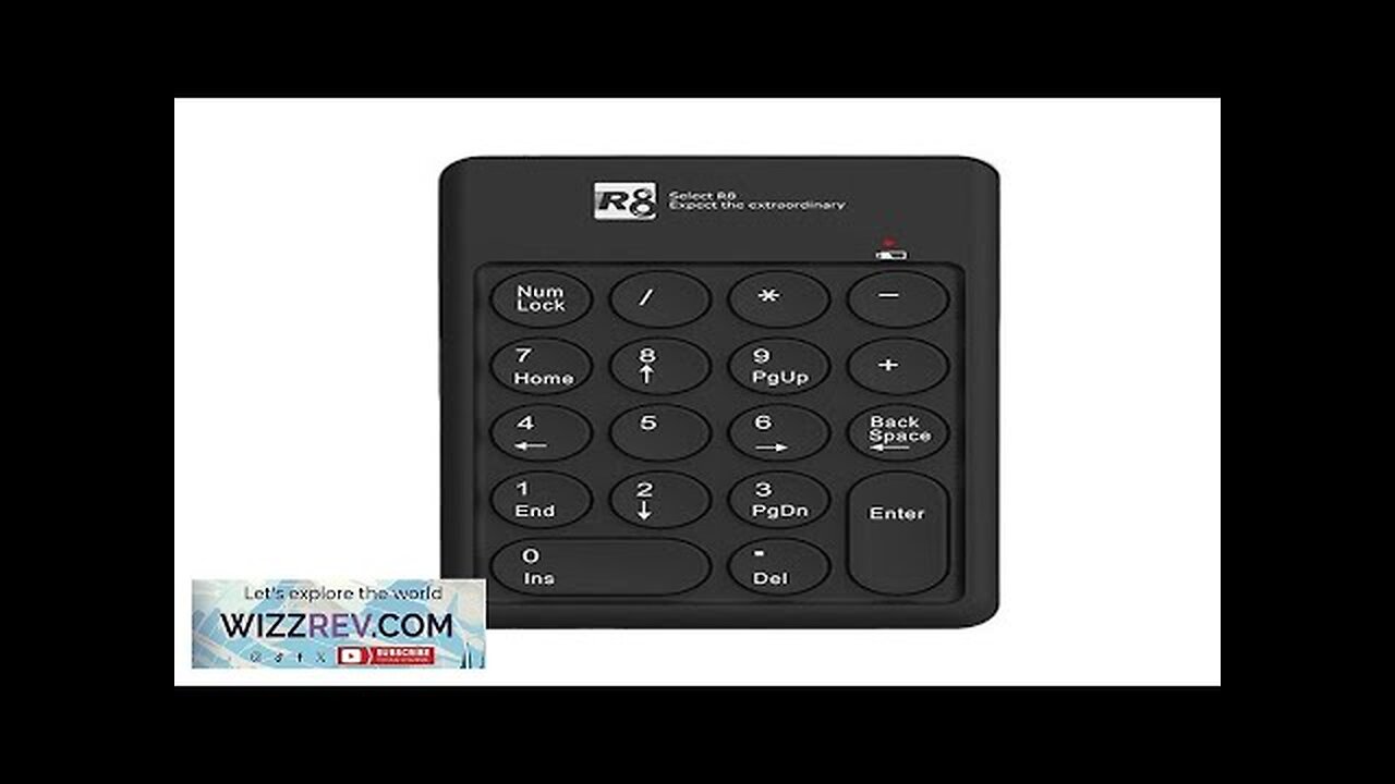 Proson Rumble R8 R8 1817 Mini Wireless Numeric Keypad 18-Keys Ergonomics Numpad 2.4G ...
