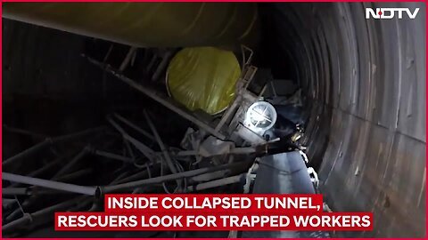 Telangana News _ Exclusive_ Inside Collapsed Tunnel, Rescuers Look For Trapped Workers