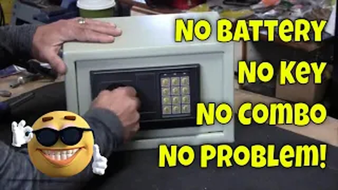 How To Easily Open A Cheap Home Safe - No Key Or Battery Dead Hack