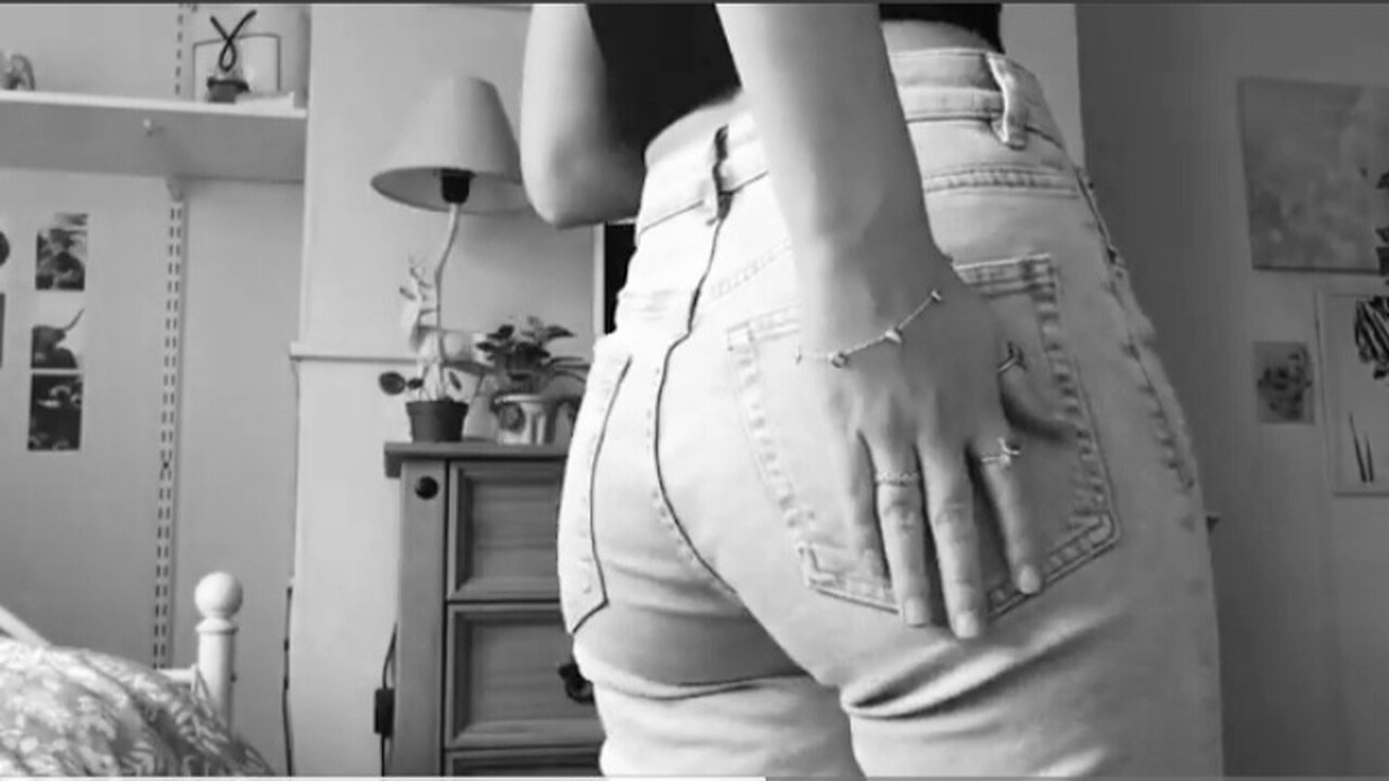 Jeans scratching asmr