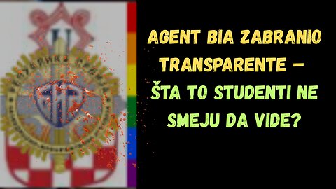 Agent Bia zabranio transparente – Šta to studenti ne smeju da vide?