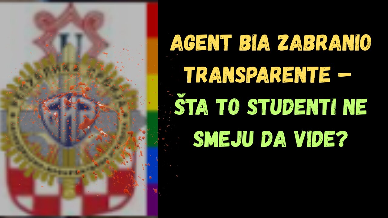 Agent Bia zabranio transparente – Šta to studenti ne smeju da vide?