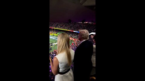 TENS OF THOUSANDS went WILD President Trump on screen during the National Anthem at the Super Bowl.