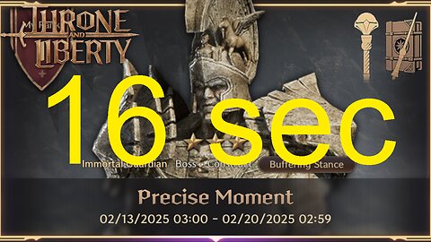 Precise Moment 16 sec (Wand + Staff) - Throne and Liberty