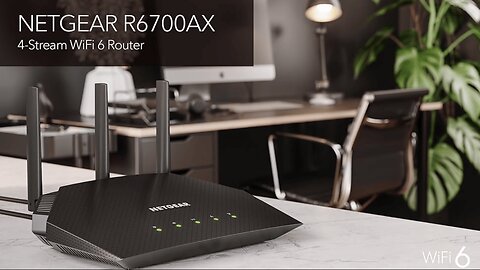 NETGEAR 4-Stream WiFi 6 Router (R6700AX)