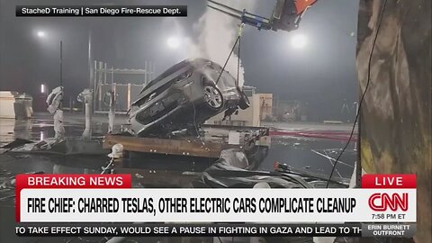 CNN Highlights Problems Caused By Electric Cars During L.A. Wildfires