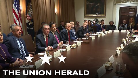 President Trump Hosts First Cabinet Meeting
