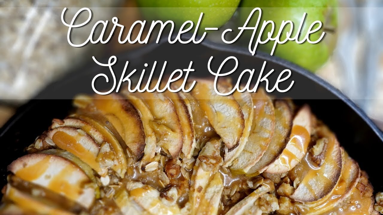 Scrumptious! Caramel Apple Skillet Cake Recipe