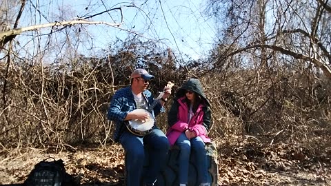 Some banjo pickin on a nice Sunday at St Mary's Seminary aka Hell House!