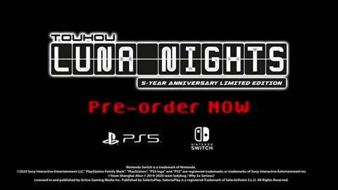 Touhou Luna Nights - Humble Games Showcase 2025 Trailer