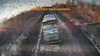 Multiple Explosions From Three Russian APCs Lit Up by Ukrainian Drones and More