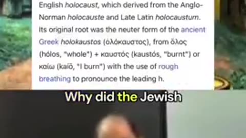 Holocaust Real Meaning