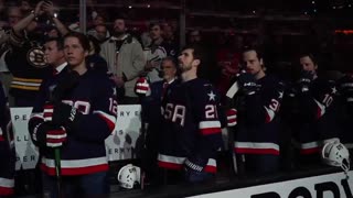 Boston Fans Belt Out National Anthem Ahead Of USA-Canada 4 Nations Final