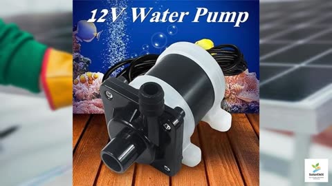 Submersible Sump Pump DC 12V Solar Powered Water Pump