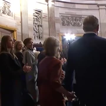 Former presidents arrive at Trump's inauguration