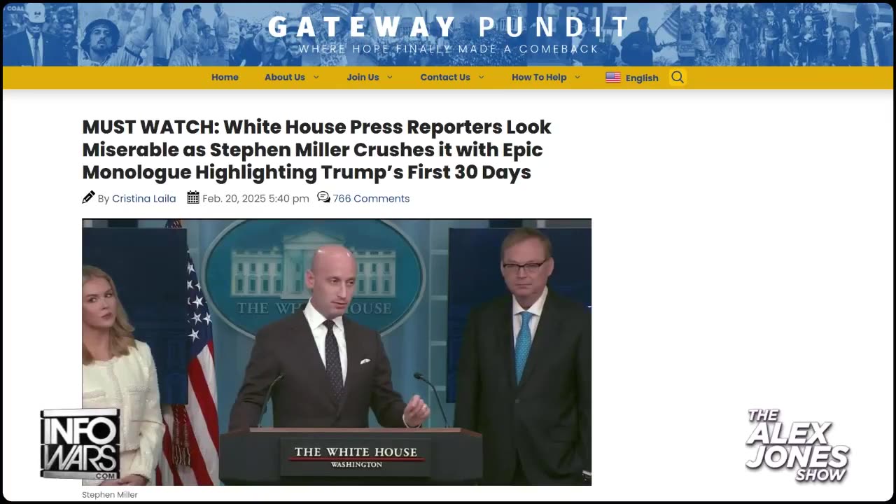 Watch The White House's Stephen Miller Destroy The Deep State Talking Point That DOGE