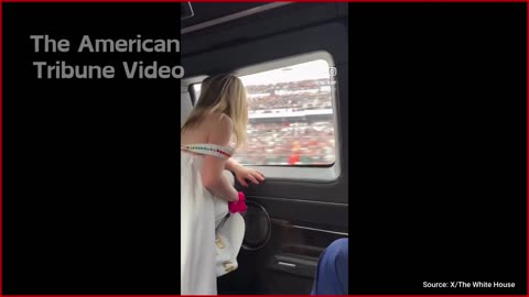 WATCH: Trump’s Adorable Five-Year-Old Granddaughter Rides in “the Beast” with Him at Daytona 500