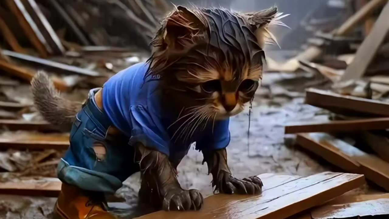 Do you work as hard as I do? | Ai cat video | Cat shorts