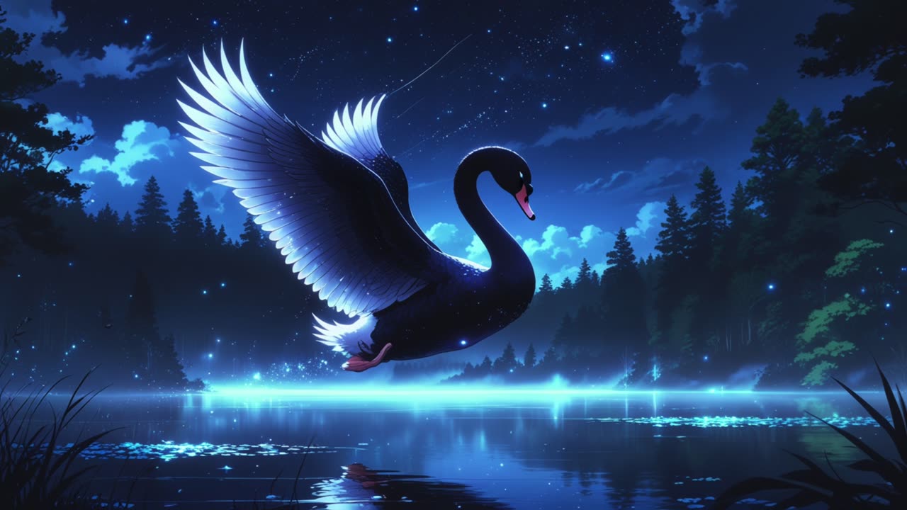 Silver tipped black Swan V3