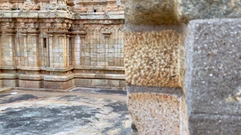 footage of chola anciant rock cut temples