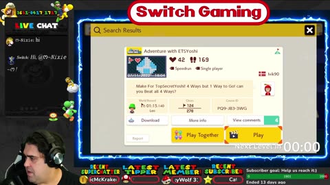 Super Mario Maker 2 (Nintendo Switch) Online Viewer Levels!