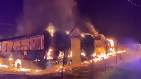 Putco commuters were stranded in the early morning when scores of buses were set alight part 2