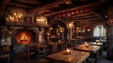 Medieval Tavern Music for Sleep | Relaxing Fantasy Inn Ambience