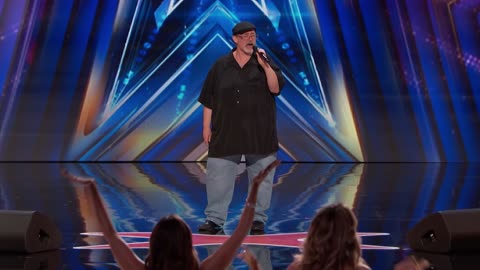 Richard Goodall Receives The GOLDEN BUZZER For Don't Stop Believin' Auditions AGT 2024