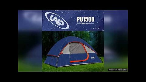 Camping Tent 2 Person Waterproof Windproof Tent with Rainfly Easy Set up-Portable Review