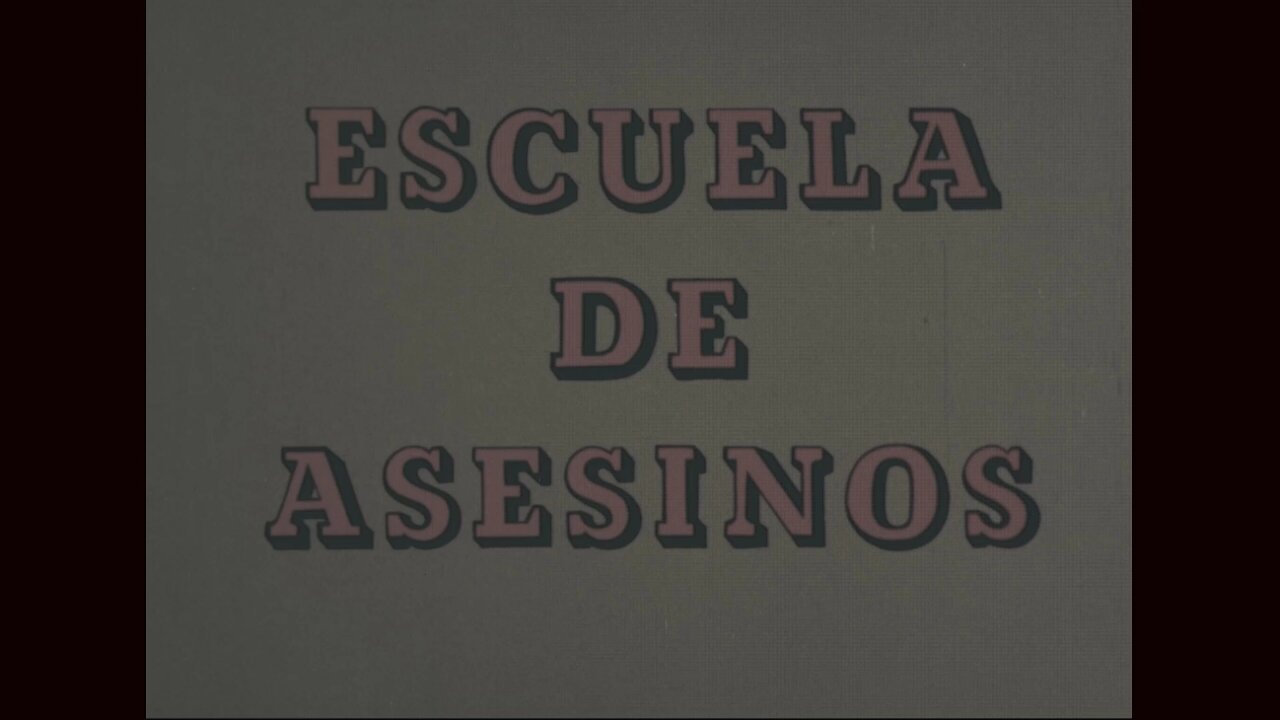 School Of Assassins, Escuela De Asesinos (1967 Original Colored Cartoon)