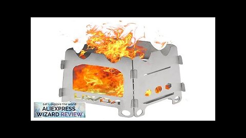 Lixada Titanium Outdoor Camping Stove Portable Ultralight Folding Wood Stove Pocket Stove Review