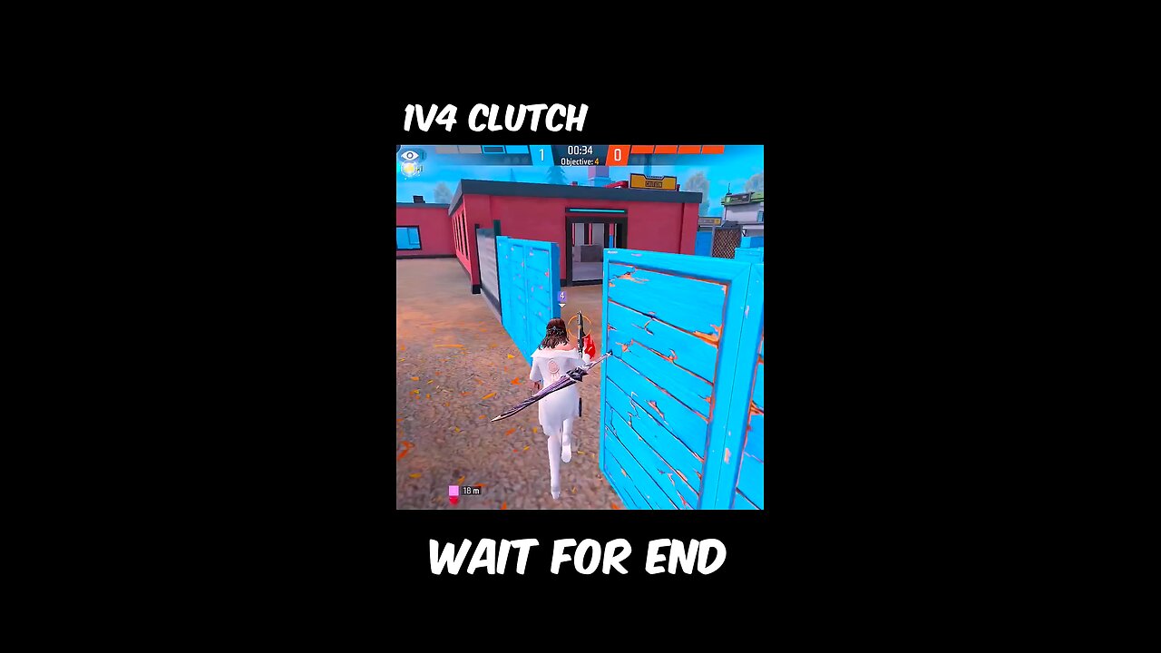 1 v 4 clutch by teammate. #funny #freefire