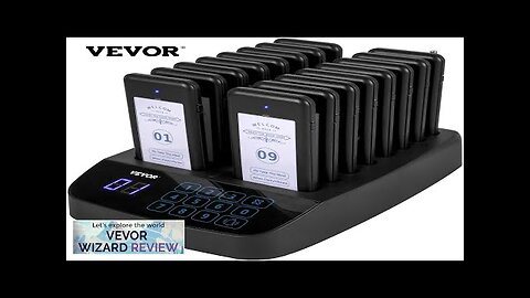 VEVOR F101 Restaurant Pager System 16 Pagers Max 98 Beepers Wireless Calling Review