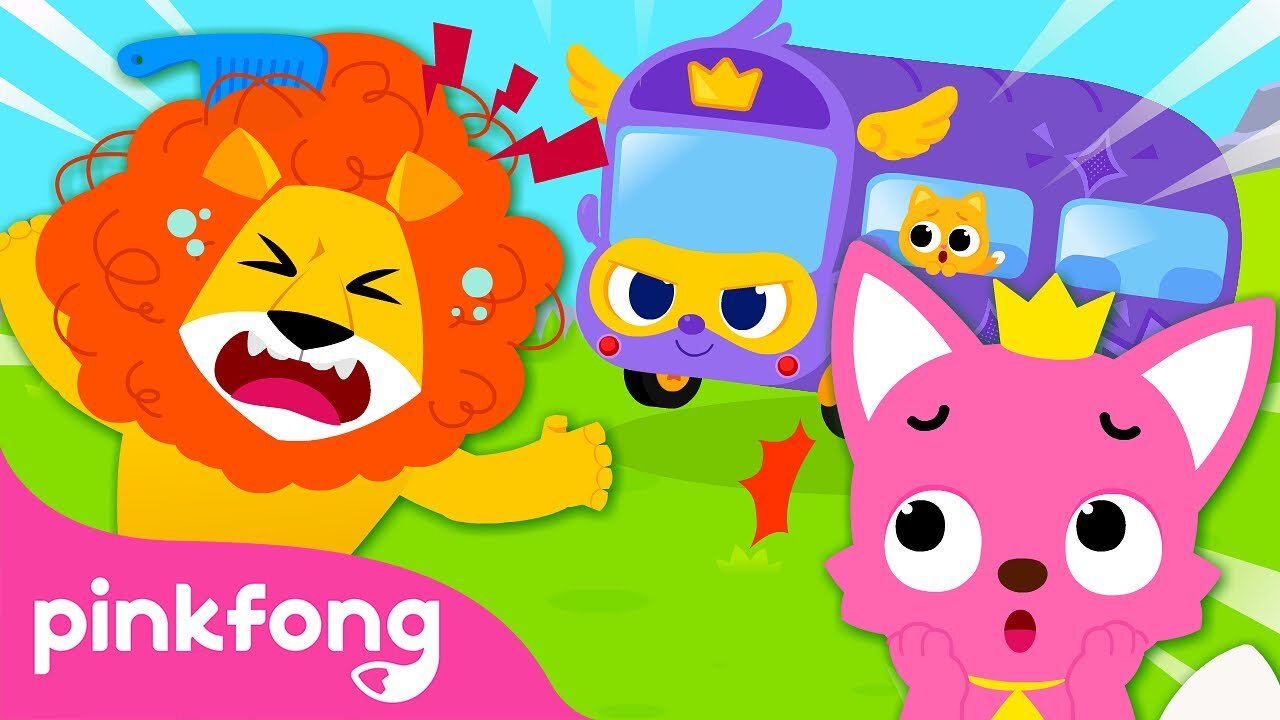 The Wheels on the Super Bus go round and round - Animal Songs of Pinkfong Ninimo - Pinkfong Song
