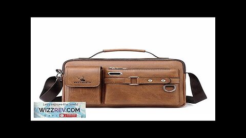 WEIXIER Men's PU Material Crossbody Bag Men's Business Briefcase Bag Portable Single Review