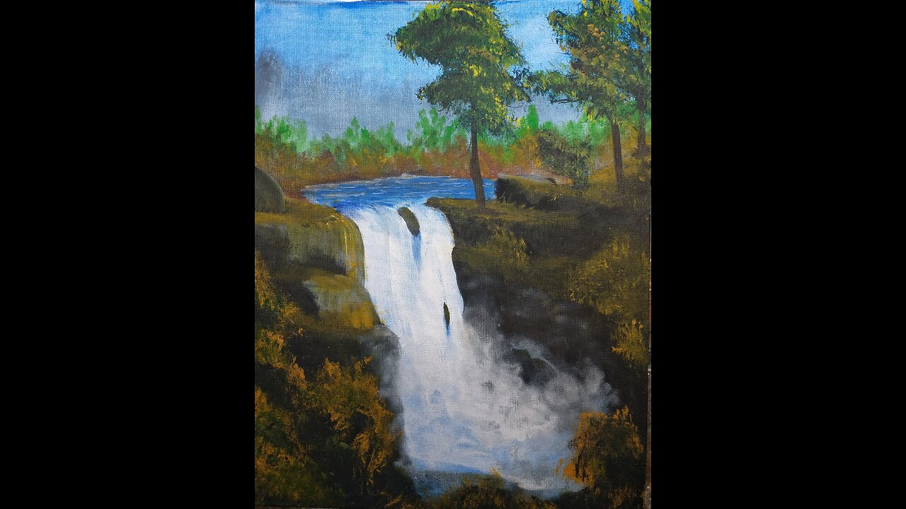 South Carolina Waterfalls - Realtime Complete Painting