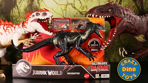 Jurassic World Chaos Theory Ultimate Damage Indoraptor Unboxed 2025 T-Rex Dinosaur Battles