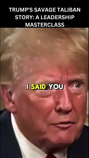 Trump’s Savage Taliban Negotiation Story | Leadership Masterclass #shorts #trending #trump