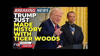 Breaking: OMG Tiger Woods Just Stood With Trump As Hundreds Of Black Americans Packed White House