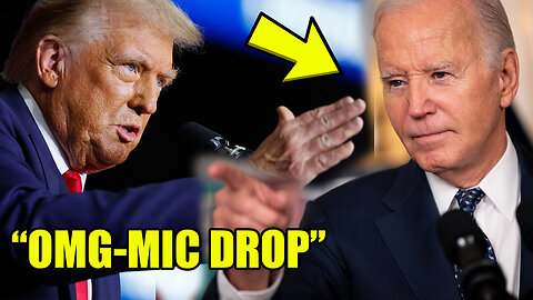 Holy Sh*t Watch BIDEN Torch TRUMP to His FACE on Live TV....OH MIC DROP