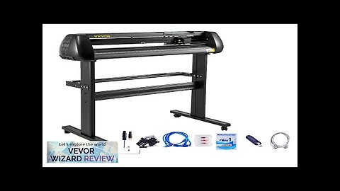 VEVOR 34" Vinyl Cutter/Plotter Sign Cutting Machine Software 3 Blades LCD Screen Review