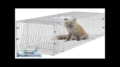 VEVOR Live Animal Cage Trap 42" x 16" x 18" Humane Cat Review