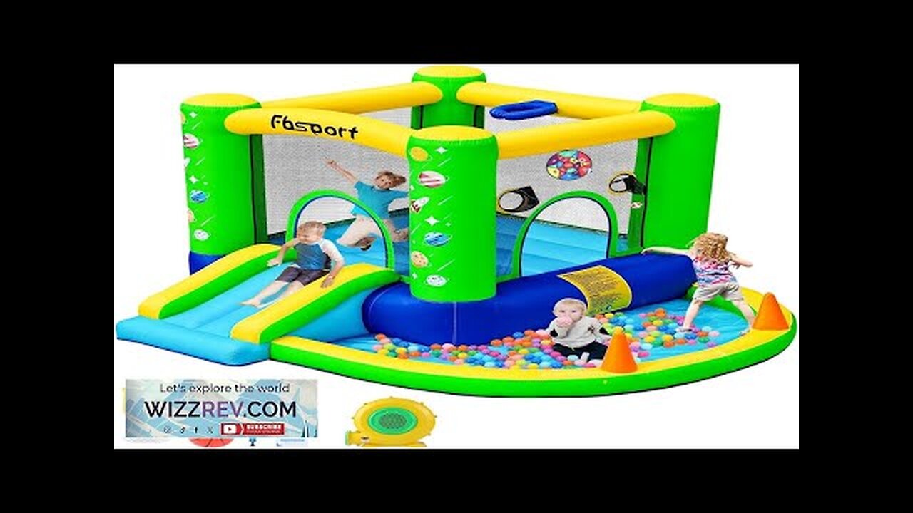 FBSPORT Inflatable Bounce House Kids Bounce Castle Slide for Indoor OutdoorToddler Baby Review