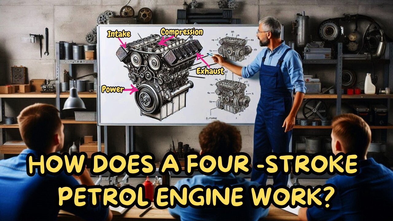 HOW DOES A 4 STROKE PETROL ENGINE WORK?