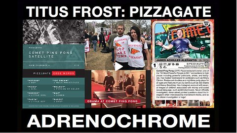 🔲🔺TITUS FROST: PIZZAGATE ▪️ DEMOCRAT PARTY CHILD-SEX RING ▪️ ADRENOCHROME