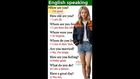 How to speak English fluently? Daily use English question answer practice