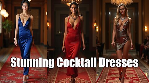 The Coveted Cocktail Dress for All Occasions: Stunning Models in Elegant Dresses