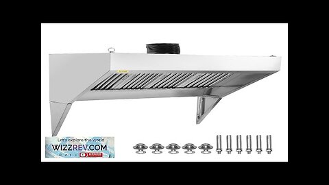 VEVOR Commercial Exhaust Hood 9FT Food Truck Hood Exhaust 201 Stainless Steel Review