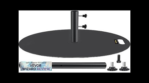 VEVOR Umbrella Base 27" Round Umbrella Base 39lbs Umbrella's Holder Stand Cast Review